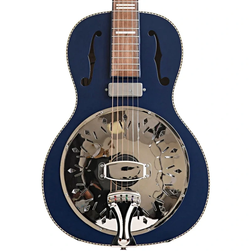 Recording King Dirty 30s Mini Bucker Resonator Guitar, Wabash Blue