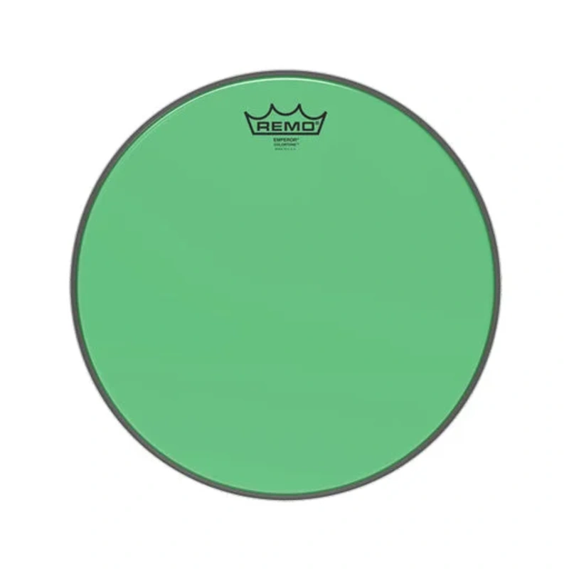 Remo BE-0313-CT-GN 13inch Emperor Colortone Tom Batter Drum Head, Green