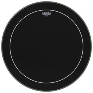 Remo ES-1624-PS 24inch Pinstripe Ebony Bass Drumhead