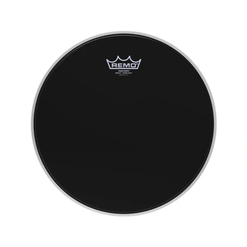 Remo PS-0413-MP 13inch Batter Crimplock Pinstripe Ebony Drum Head