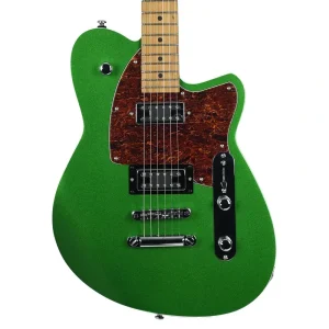 Reverend Flatroc Electric Guitar – Roasted Neck – Metallic Emerald