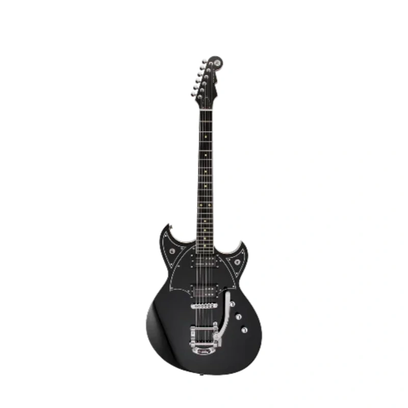 Reverend REEVES GABRELS SPACEHAWK Electric Guitar (Midnight Black)