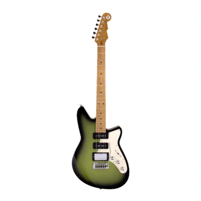 Reverend SIX GUN HPP Electric Guitar (Avocado Burst)