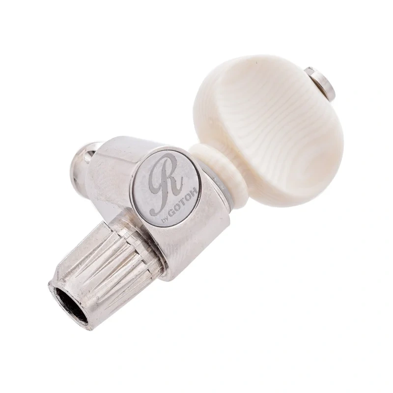 Rickard 5th String Tuner for Banjo,, Nickel/Ivoroid