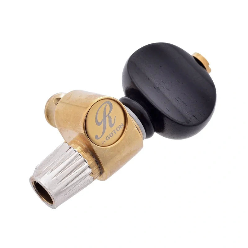 Rickard 5th String Tuner for Banjo, Satin Gold/Ebony