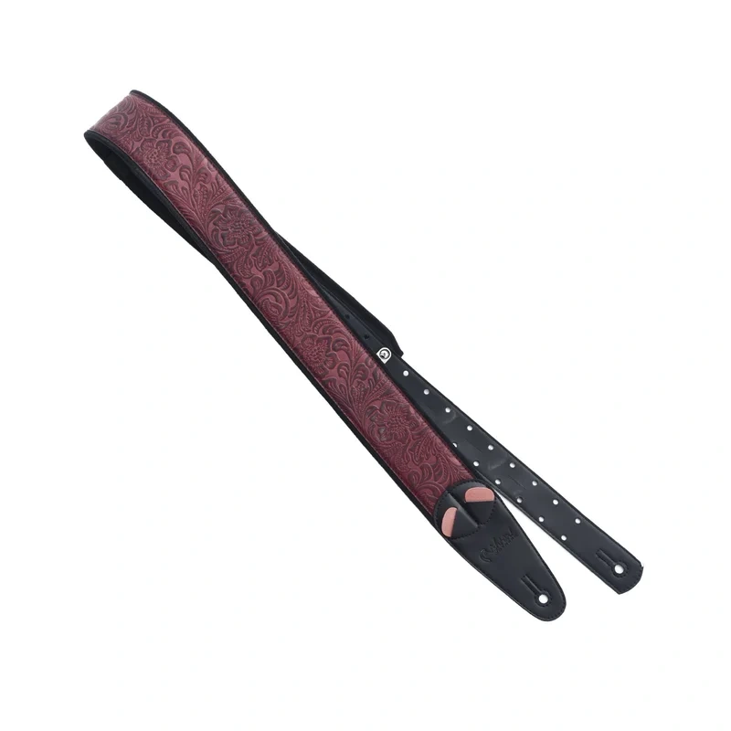 Right On! Straps Mojo Sandokan Guitar Strap, Red