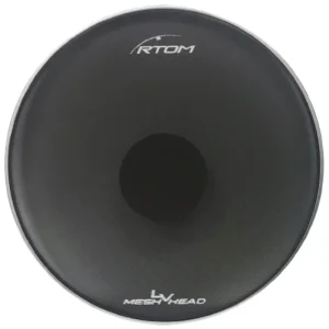 RTOM BLKHOL24 Black Hole Snap-on Tuneable Mesh Head Practice Pad – 24″ Bass Drum