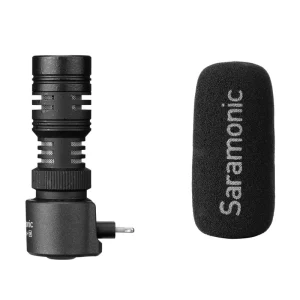 Saramonic SMARTMIC+DI Compact Directional Microphone w/ Lightning Connector For Iphone & Ipad