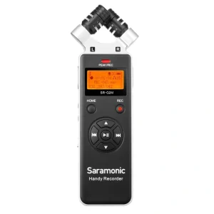 Saramonic SR-Q2M Handheld Audio Recorder with X/Y Stereo Microphone & Lavalier Mic & Remote