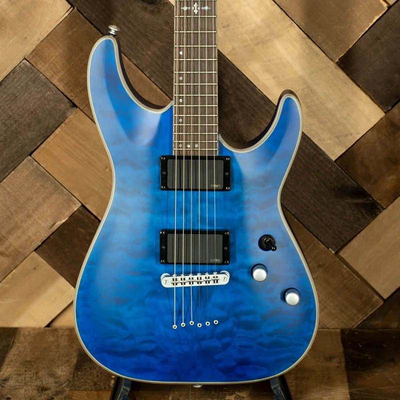 Schecter 2021 C1 Platinum Blue Stain – Used