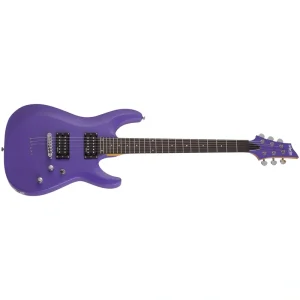 Schecter C-6 Deluxe 6-String Electric Guitar Satin Purple 429-SHC