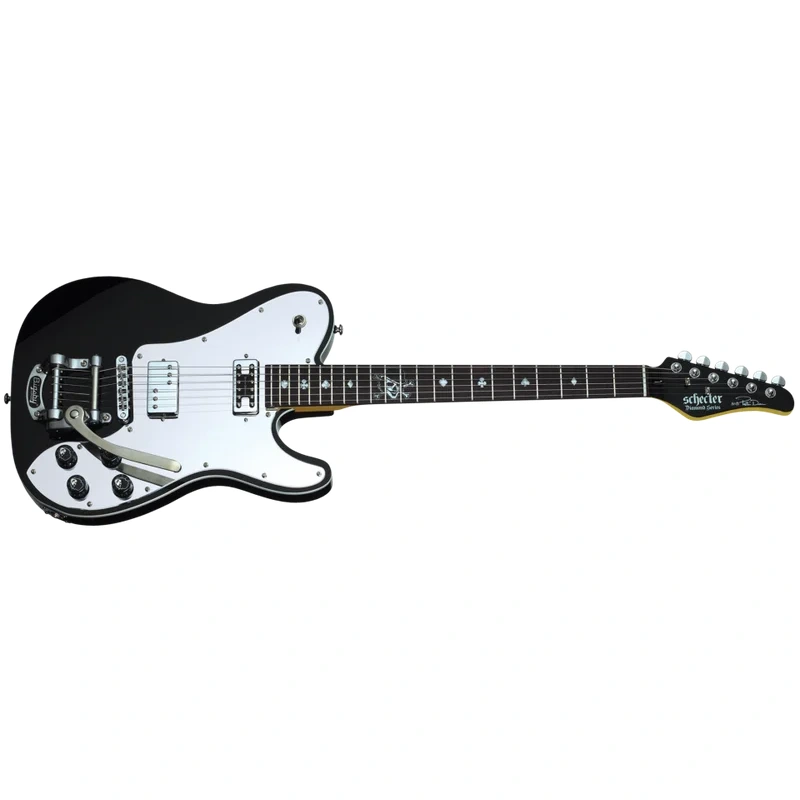 Schecter PETE-DEE-BLK PETE DEE BLK Gloss Black Guitar w Schecter SuperRock Cst Alnico DD FG101 SCH-164