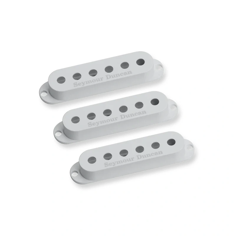 Seymour Duncan 11800-01-W Strat Cover White Pack of 3 with Logo