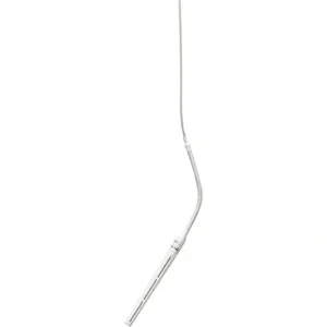 Shure MX202W-A/MS Microflex Overhead Mini-Shotgun Microphone with Stand Mount Adapter and XLR Connector – White