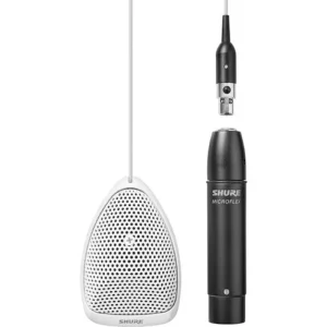Shure MX391W-A/S Microflex Condenser Boundary Microphone Supercardioid – White