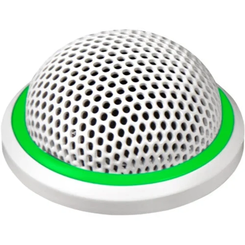 Shure MX395W/O-LED Microflex Low-Profile Omnidirectional Boundary Microphone with Logic-Control LED for Installs – White