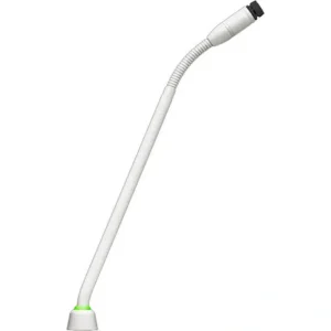 Shure MX410WLP/N 10″ Gooseneck Mic with No Capsule No Preamp & 2-Color LED Ring on Bottom – White