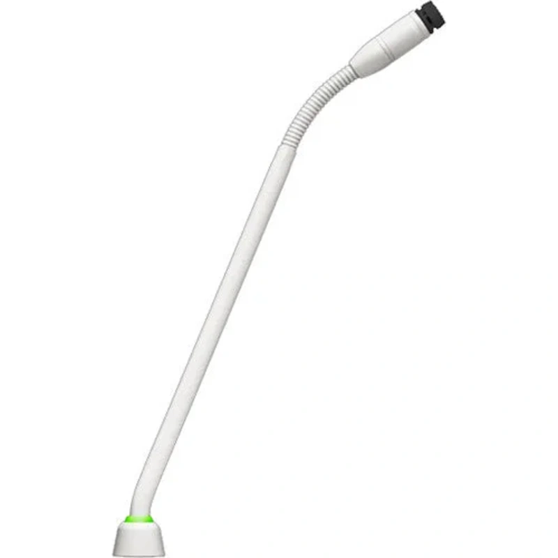 Shure MX410WLP/N 10″ Gooseneck Mic with No Capsule No Preamp & 2-Color LED Ring on Bottom – White