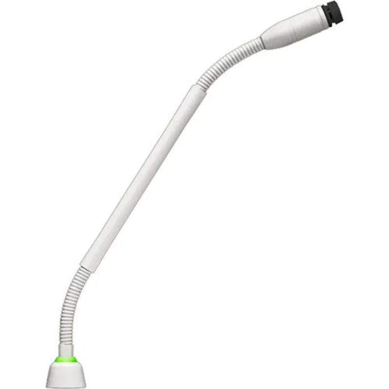 Shure MX410WLPDF/N 10″ Dualflex Gooseneck Mic with No Capsule No Preamp & 2-Color LED Ring on Bottom – White