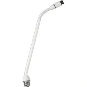 Shure MX410WRLP/N 10″ Gooseneck Mic with No Capsule No Preamp & Red LED Ring on Top – White