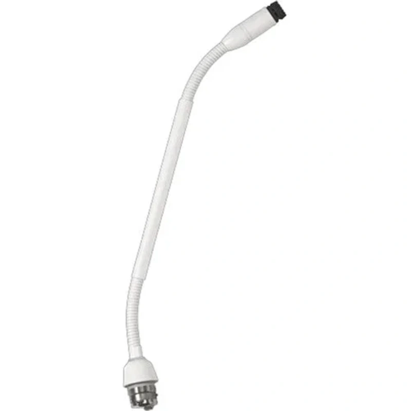 Shure MX410WRLPDF/N 10″ Dualflex Gooseneck Mic with No Capsule No Preamp & Red LED Ring on Top – White