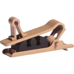 Shure RPM40STC/C Single Tie Clip for TwinPlex Lavalier Microphones 3-Pack – Cocoa