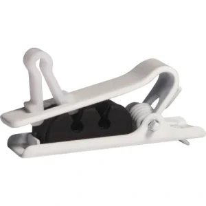 Shure RPM40STC/W Single Tie Clip for TwinPlex Lavalier Microphones 3-Pack – White