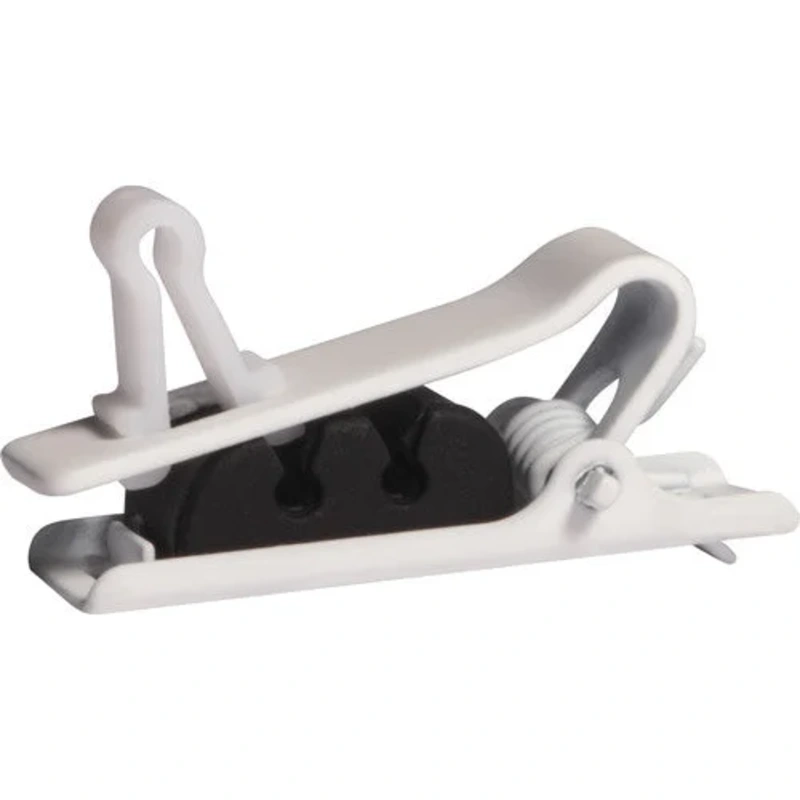 Shure RPM40STC/W Single Tie Clip for TwinPlex Lavalier Microphones 3-Pack – White