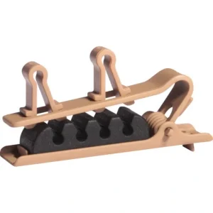 Shure RPM40TC/C Dual Tie Clip for TwinPlex Lavalier Microphones 3-Pack – Cocoa