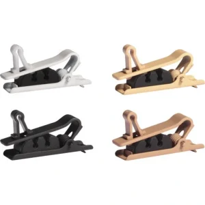 Shure RPM40TC/M Single Tie Clip Mix Pack for TwinPlex Lavalier Microphones 4-Pack – Mixed Color