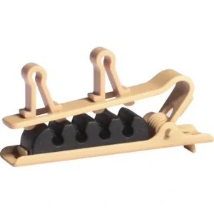 Shure RPM40TC/T Dual Tie Clip for TwinPlex Lavalier Microphones 3-Pack – Tan