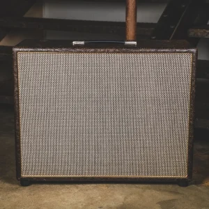 Sommatone 2×12 Open Back Cabinet, Brown Leather Tolex With Celestion Creambacks – Used