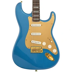 Squier 40th Anniversary Stratocaster, Gold Edition, Lake Placid Blue
