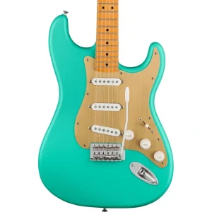 Squier 40th Anniversary Stratocaster, Vintage Edition, Maple, Satin Seafoam Green