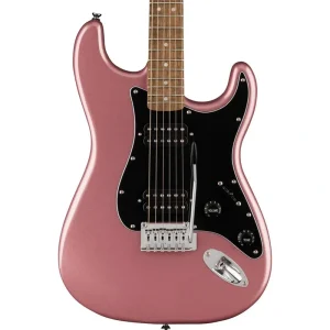 Squier Affinity Series Stratocaster HH Laurel, Black Pickguard, Burgundy Mist