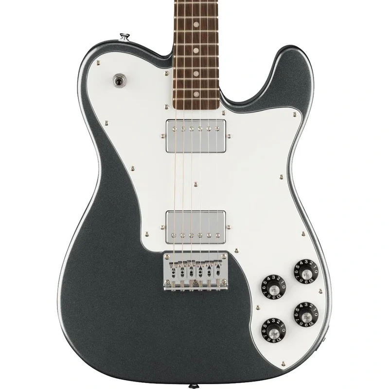 Squier Affinity Series Telecaster Deluxe Laurel, White Pickguard, Charcoal Frost Metallic