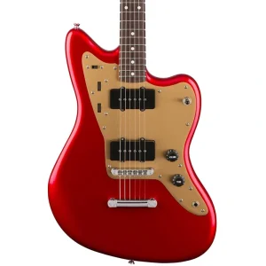 Squier Deluxe Jazzmaster – Rosewood – Candy Apple Red