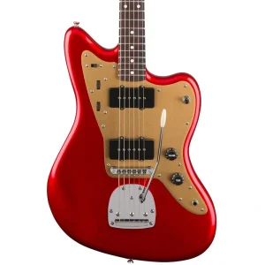 Squier Deluxe Jazzmaster with Tremolo – Rosewood – Candy Apple Red