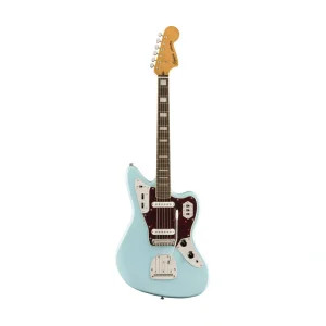 Squier FSR Classic Vibe 70s Jaguar Electric Guitar, Laurel FB, Daphne Blue