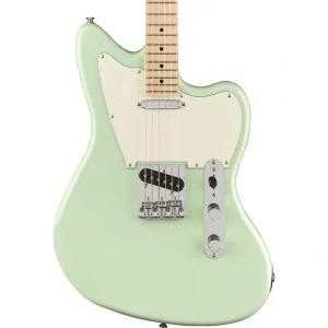 Squier Paranormal Offset Telecaster Maple, Parchment Pickguard Surf Green