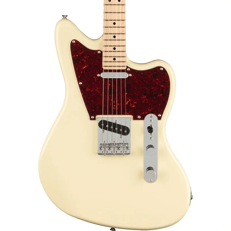 Squier Paranormal Offset Telecaster, Maple, Tortoiseshell Pickguard, Olympic White