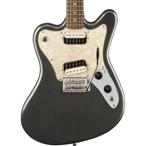 Squier Paranormal Super-Sonic Laurel, White Pearloid Pickguard Graphite Metallic