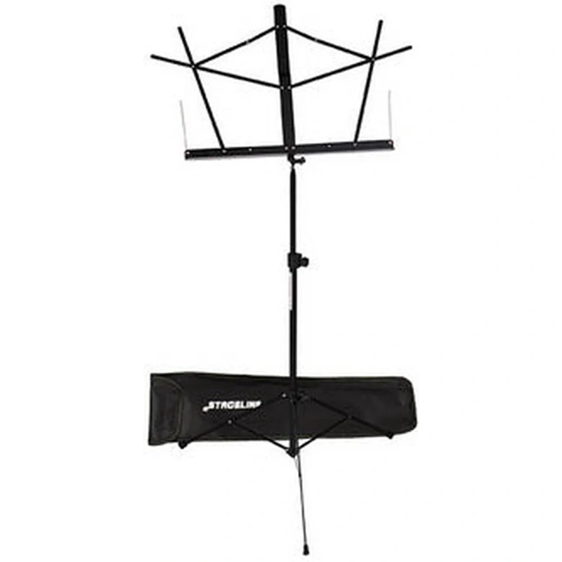 Stageline MS2BKB Two-Section Music Stand w/Carrier – Black
