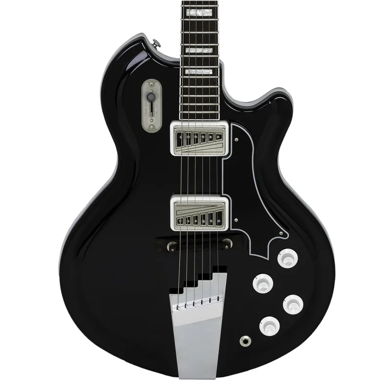 Supro Americana Series Coronado II Guitar – Jet Black
