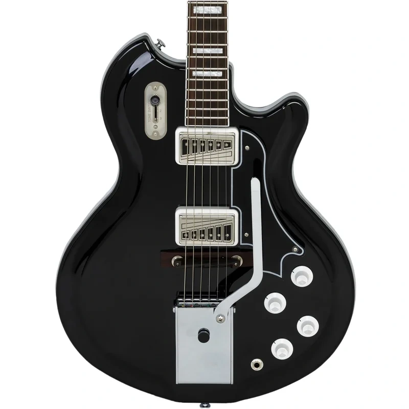 Supro Americana Series Coronado II Vibrato Guitar – Jet Black