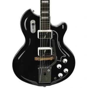Supro Americana Series Coronado II Vibrato Guitar – Jet Black – Used