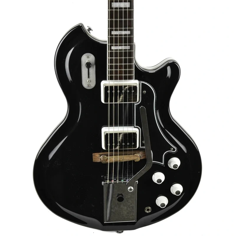 Supro Americana Series Coronado II Vibrato Guitar – Jet Black – Used