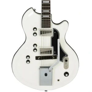 Supro Americana Series Martinique Deluxe Guitar – Ermine White