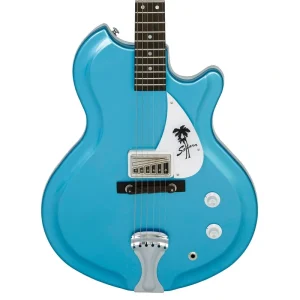 Supro Americana Series Sahara Guitar – Wedgewood Blue Metallic