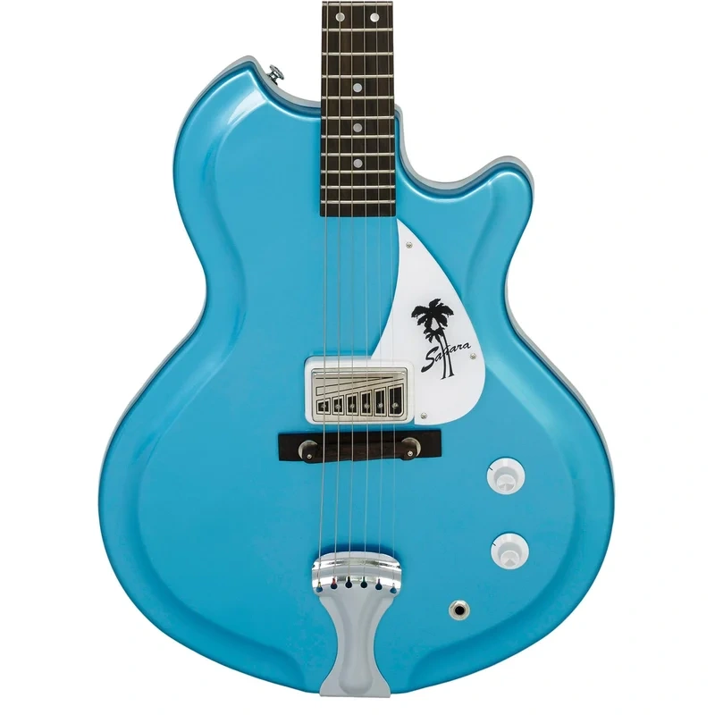 Supro Americana Series Sahara Guitar – Wedgewood Blue Metallic